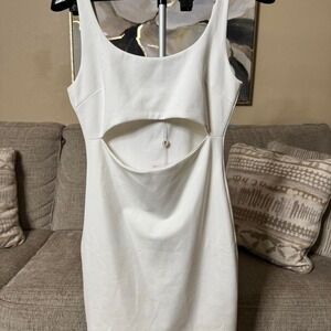White bodycon dress